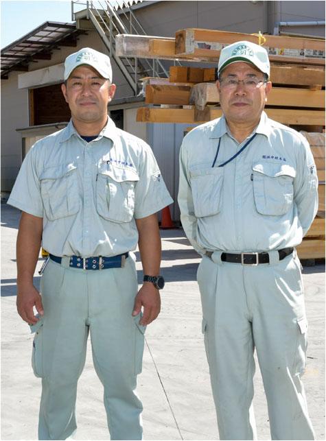 社長の浜中英治さん（右）専務の浜中康一さん（左）：イメージ